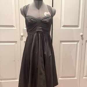 French Connection Grey Halter Sundress with Sweetheart neckline, size 4